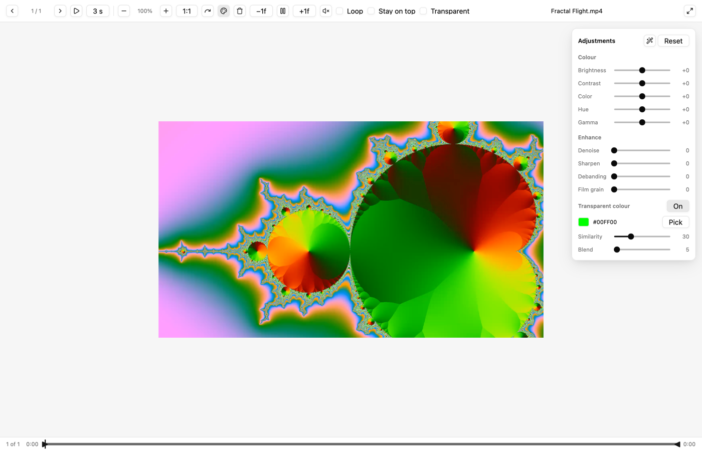 Media viewer showing an image full-screen